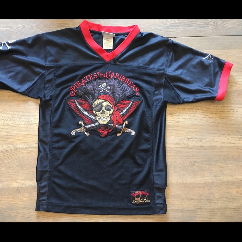 Disney Store Boys Pirates Captain Jack Jersey